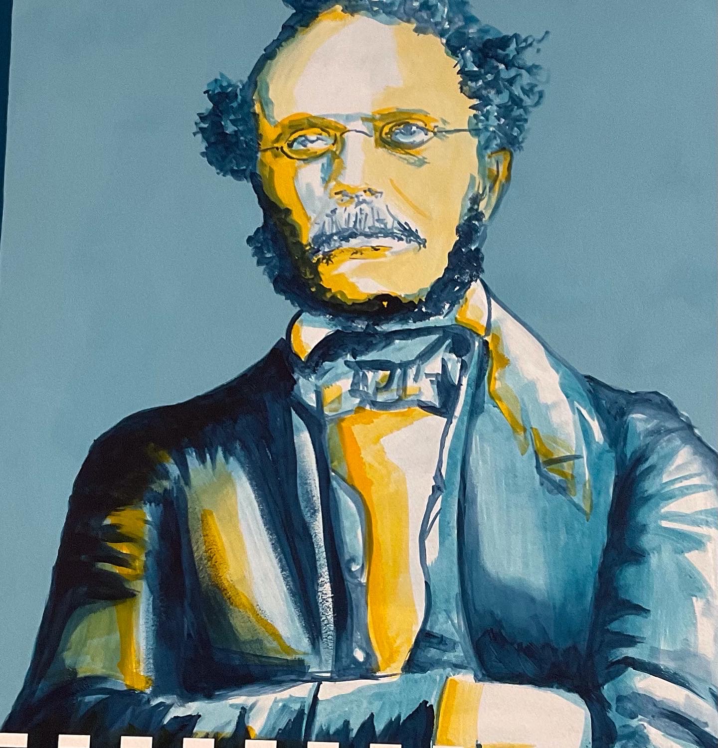 175 Jahre Siemens - Detail Postrait Werner von Siemens