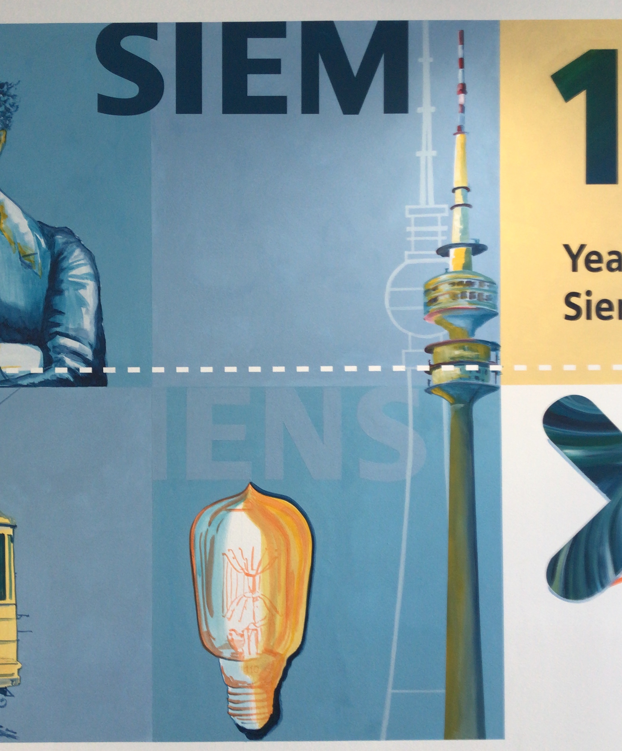 175 Jahre Siemens - Detail Olympiaturm