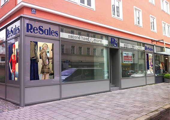 Resales Hohenzollernstrasse Muenchen Aussenwerbung